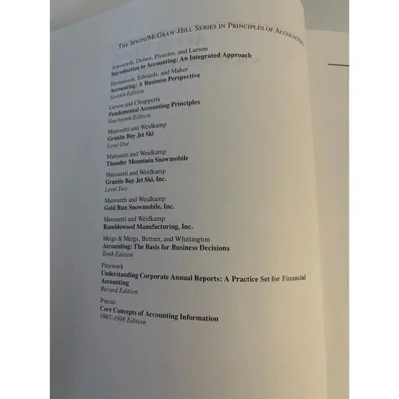 Financial Accounting: A Business Perspective by Roger H. Hermanson - Picture 4 of 10